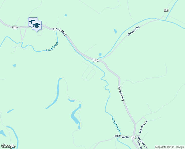 map of restaurants, bars, coffee shops, grocery stores, and more near 166 Longview Drive in Lost Creek
