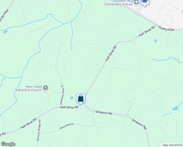 map of restaurants, bars, coffee shops, grocery stores, and more near 12090 Hall Shop Road in Howard County