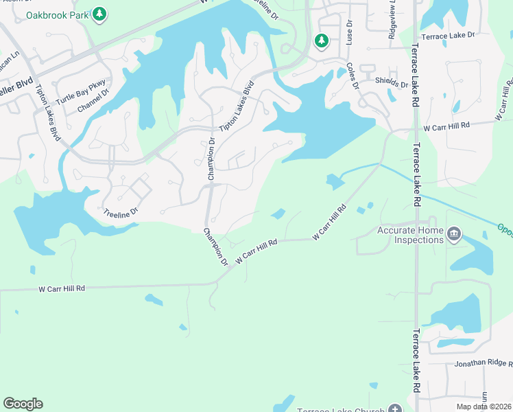 map of restaurants, bars, coffee shops, grocery stores, and more near 5126 Oak Ridge Trail in Columbus