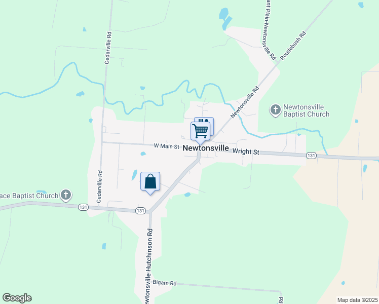 map of restaurants, bars, coffee shops, grocery stores, and more near in Newtonsville