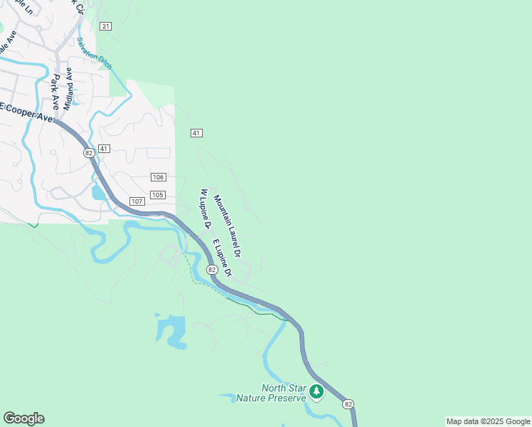 map of restaurants, bars, coffee shops, grocery stores, and more near 849 Mountain Laurel Dr in Aspen