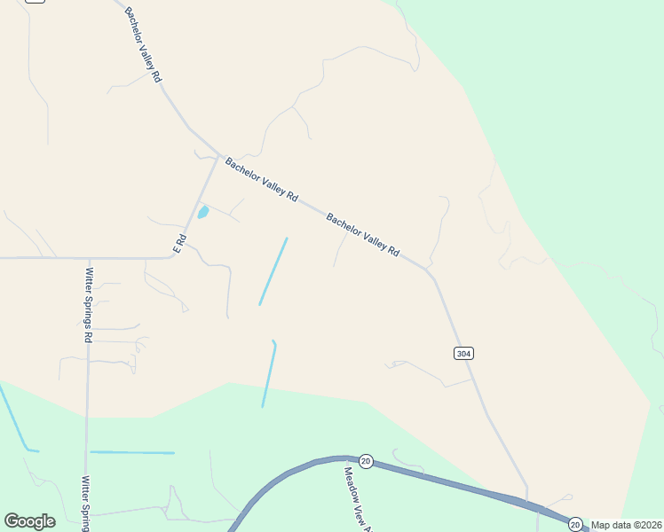 map of restaurants, bars, coffee shops, grocery stores, and more near 10545 Bachelor Valley Road in Witter Springs