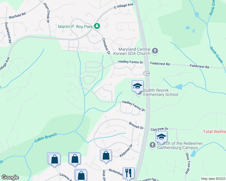 map of restaurants, bars, coffee shops, grocery stores, and more near 19816 Filbert Drive in Gaithersburg