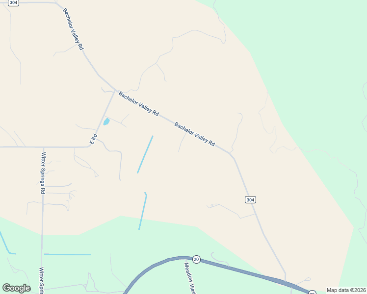 map of restaurants, bars, coffee shops, grocery stores, and more near 10545 Bachelor Valley Road in Witter Springs