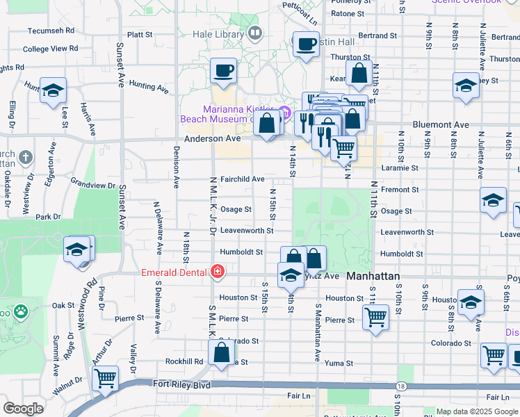 map of restaurants, bars, coffee shops, grocery stores, and more near 336 North 16th Street in Manhattan