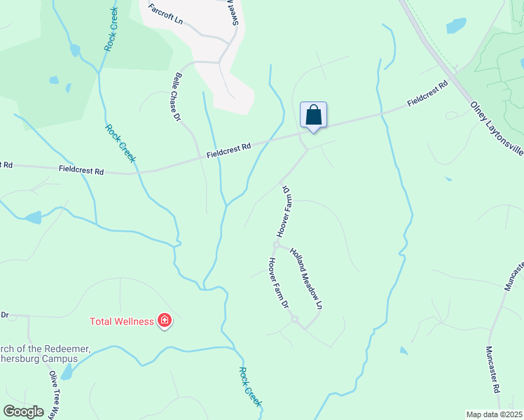map of restaurants, bars, coffee shops, grocery stores, and more near 6430 Stream Valley Way in Gaithersburg