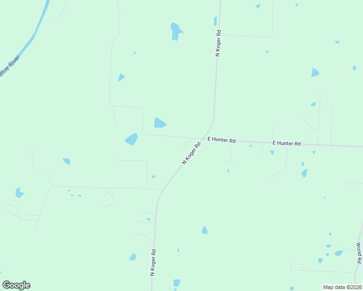 map of restaurants, bars, coffee shops, grocery stores, and more near 4522 North Koger Road in Sibley