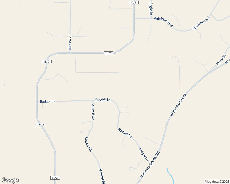 map of restaurants, bars, coffee shops, grocery stores, and more near 3759 Badger Lane in Elbert