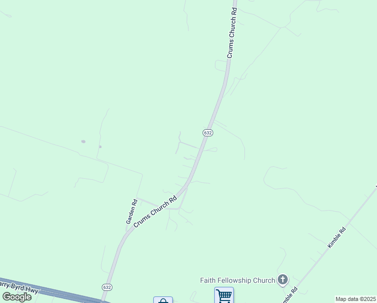map of restaurants, bars, coffee shops, grocery stores, and more near 813 Crums Church Road in Berryville
