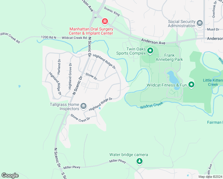 map of restaurants, bars, coffee shops, grocery stores, and more near 420 Stone Grove Drive in Manhattan