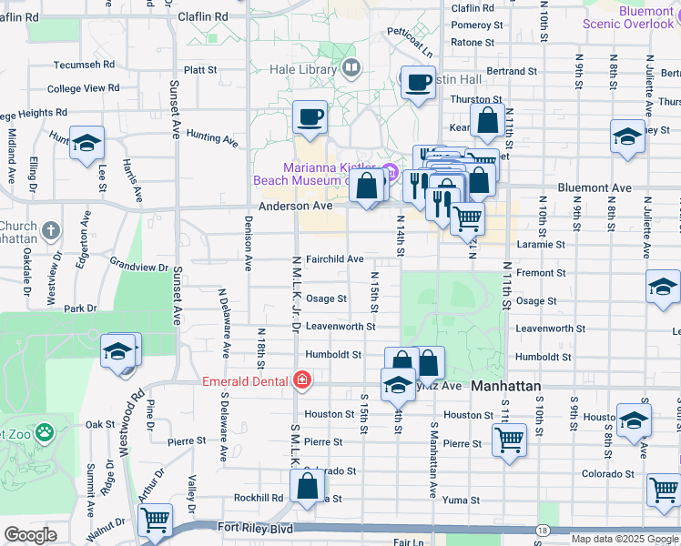 map of restaurants, bars, coffee shops, grocery stores, and more near 336 North 16th Street in Manhattan