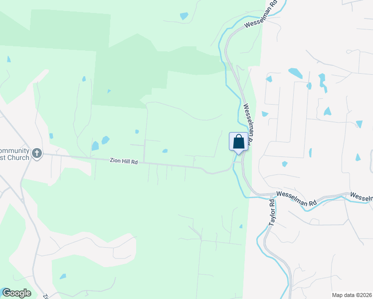 map of restaurants, bars, coffee shops, grocery stores, and more near 7486 Zion Hill Road in Cleves