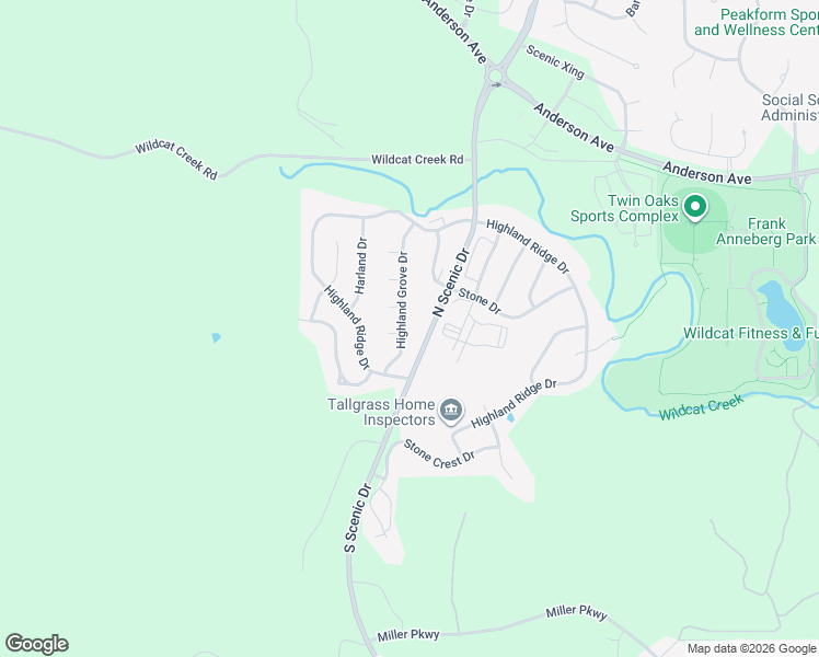 map of restaurants, bars, coffee shops, grocery stores, and more near 400 Highland Grove Drive in Manhattan