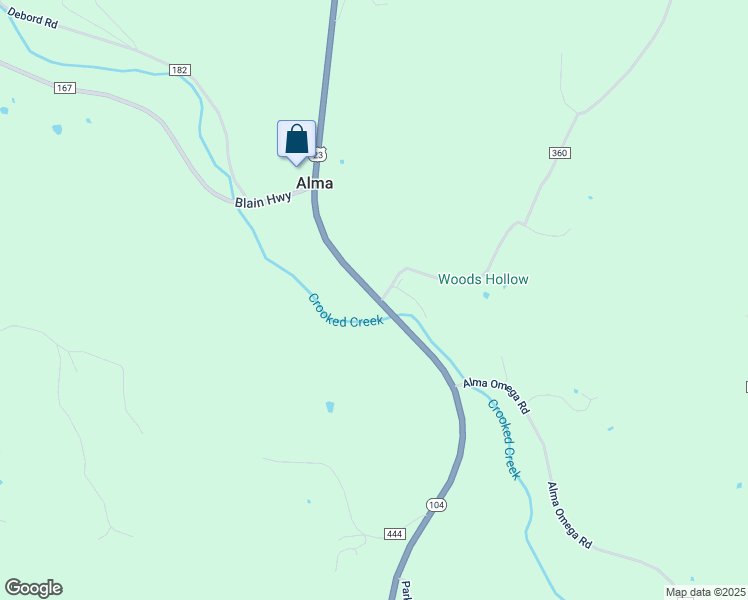 map of restaurants, bars, coffee shops, grocery stores, and more near 461 U.S. 23 in Waverly