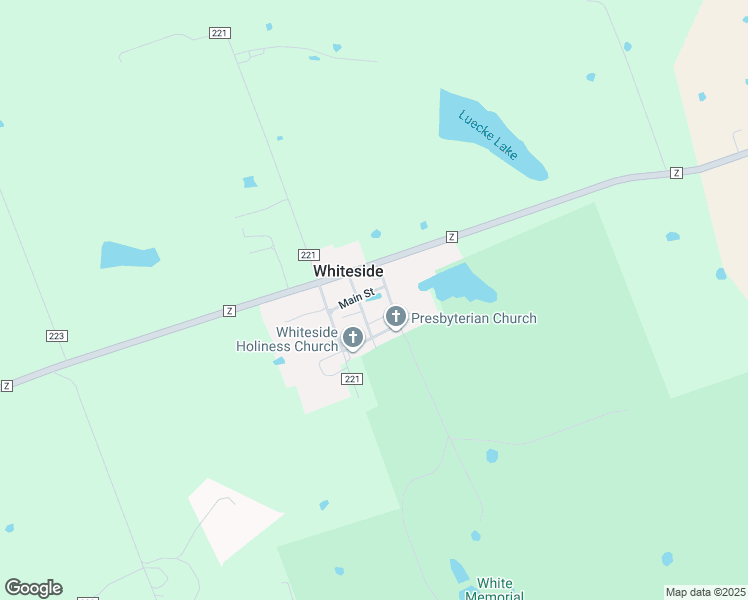 map of restaurants, bars, coffee shops, grocery stores, and more near 206 Prairie Street in Whiteside