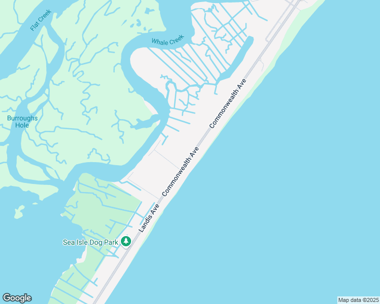 map of restaurants, bars, coffee shops, grocery stores, and more near 2504 Commonwealth Avenue in Upper Township