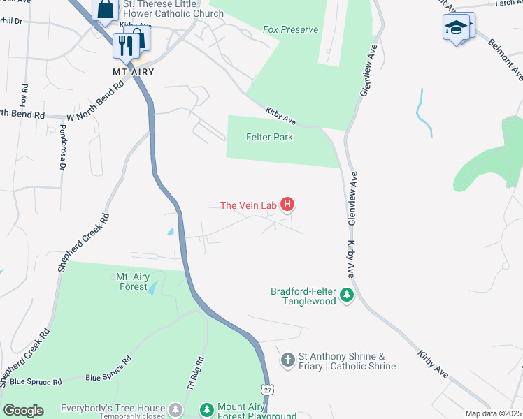 map of restaurants, bars, coffee shops, grocery stores, and more near 4974 Hawaiian Terrace in Cincinnati