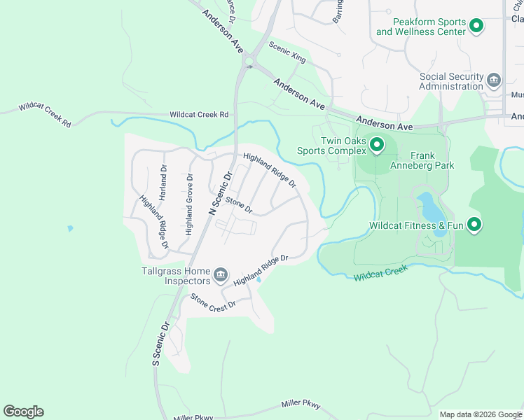 map of restaurants, bars, coffee shops, grocery stores, and more near 501 Stonemont Drive in Manhattan