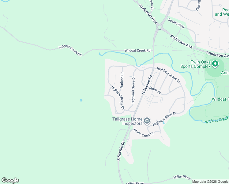 map of restaurants, bars, coffee shops, grocery stores, and more near 321 Highland Ridge Drive in Manhattan