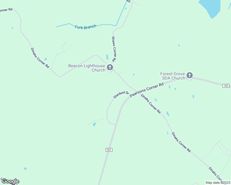 map of restaurants, bars, coffee shops, grocery stores, and more near 301 Stardust Drive in Dover
