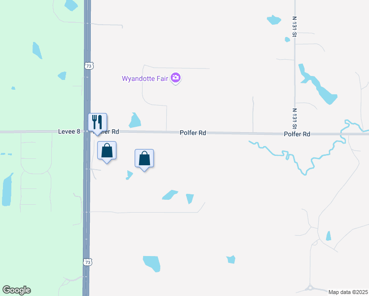 map of restaurants, bars, coffee shops, grocery stores, and more near 13507 Polfer Road in Kansas City