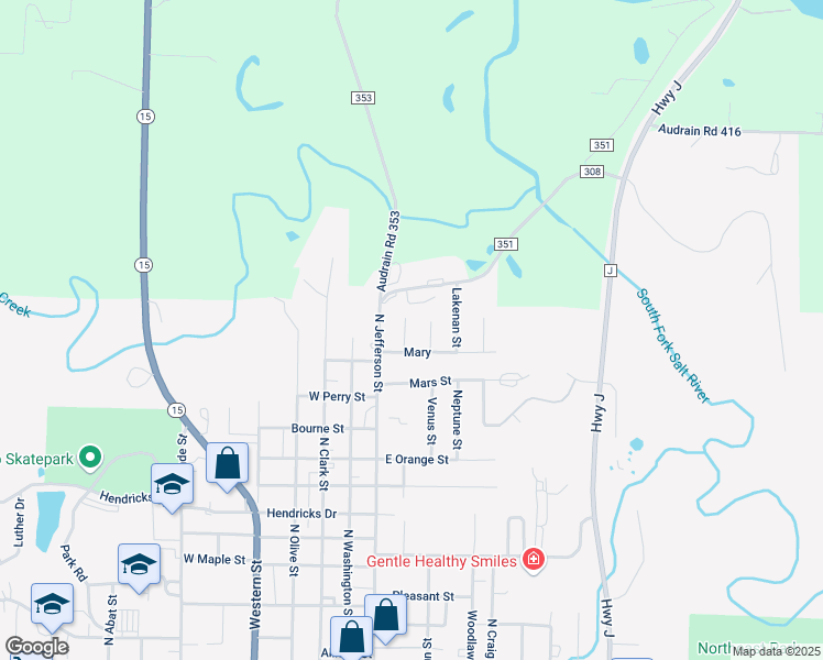 map of restaurants, bars, coffee shops, grocery stores, and more near 1626 Westminster St in Mexico