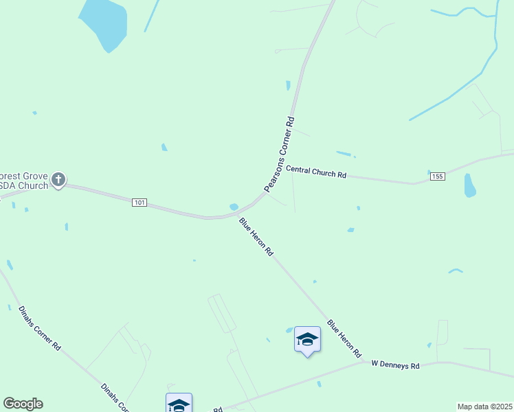 map of restaurants, bars, coffee shops, grocery stores, and more near 632 Blue Heron Road in Dover