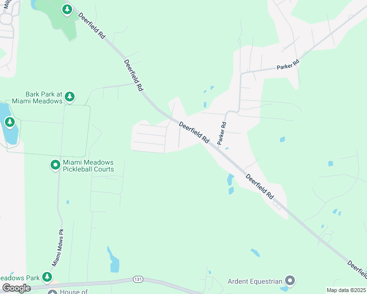 map of restaurants, bars, coffee shops, grocery stores, and more near 5869 Deerfield Road in Milford
