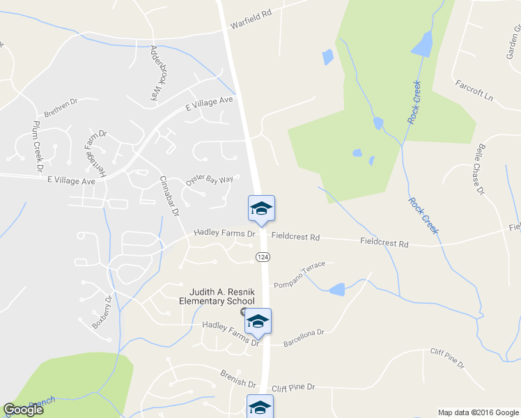map of restaurants, bars, coffee shops, grocery stores, and more near 19230 Woodfield Rd in Gaithersburg