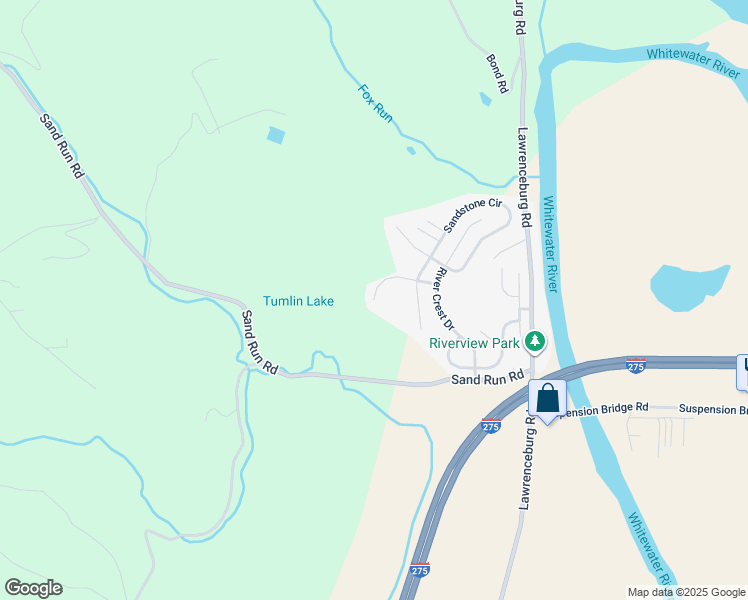map of restaurants, bars, coffee shops, grocery stores, and more near 10799 Woodland Court in Harrison