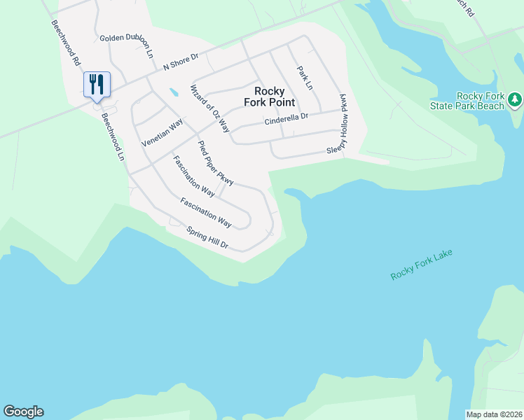 map of restaurants, bars, coffee shops, grocery stores, and more near 6579 Pied Piper Parkway in Hillsboro