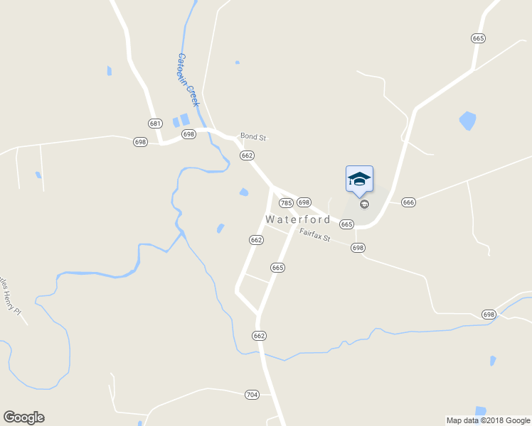 map of restaurants, bars, coffee shops, grocery stores, and more near 15511 2nd Street in Waterford