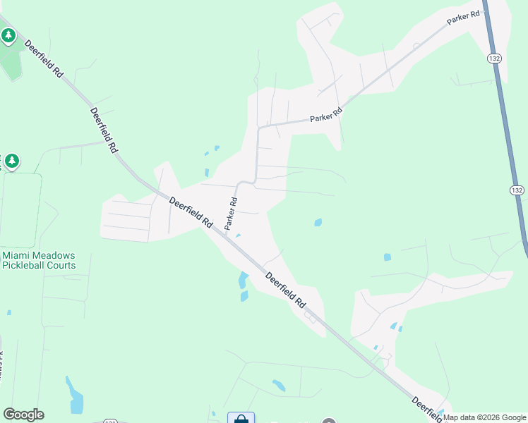 map of restaurants, bars, coffee shops, grocery stores, and more near 1716 Parker Road in Milford