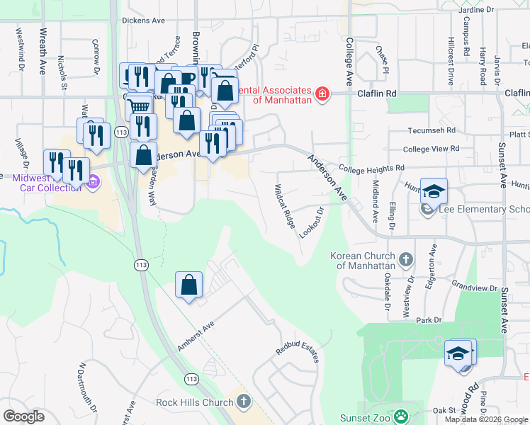 map of restaurants, bars, coffee shops, grocery stores, and more near 914 Connecticut Avenue in Manhattan