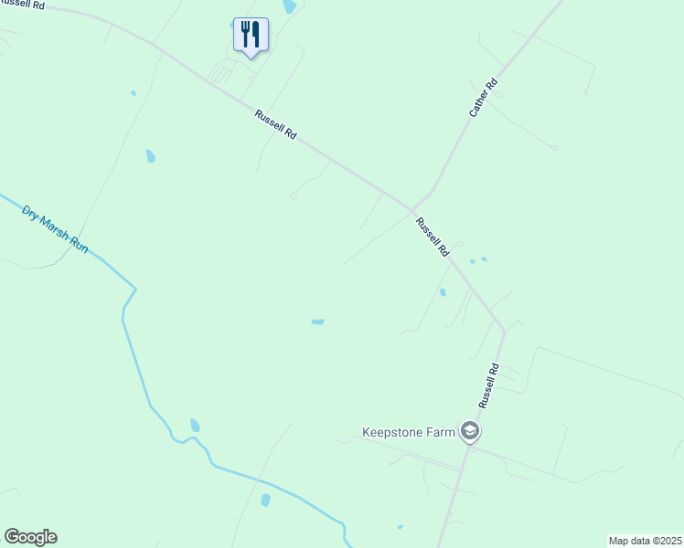 map of restaurants, bars, coffee shops, grocery stores, and more near 1091 Russell Road in Berryville