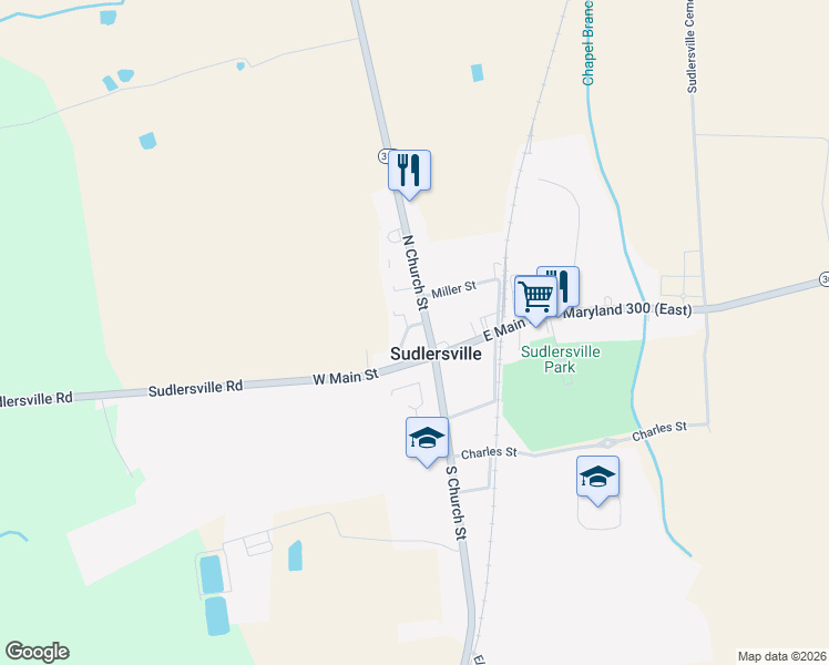 103 North Church Street, Sudlersville MD Walk Score