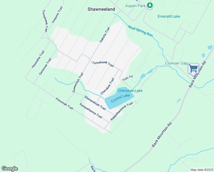 map of restaurants, bars, coffee shops, grocery stores, and more near 120 Cherokee Trail in Winchester