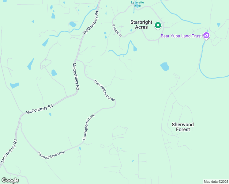map of restaurants, bars, coffee shops, grocery stores, and more near 13279 Thoroughbred Loop in Grass Valley