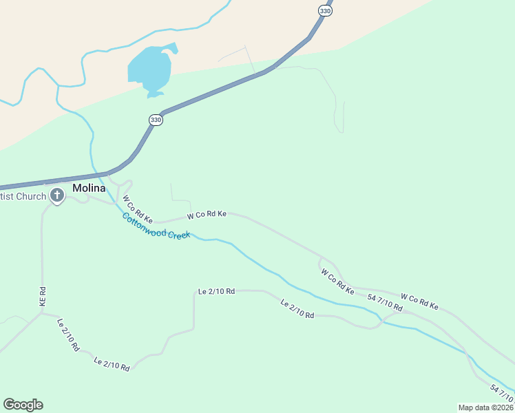 map of restaurants, bars, coffee shops, grocery stores, and more near 12471 54 7/10 Road in Collbran