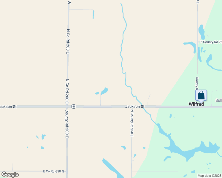 map of restaurants, bars, coffee shops, grocery stores, and more near 2357 Indiana 48 in Shelburn