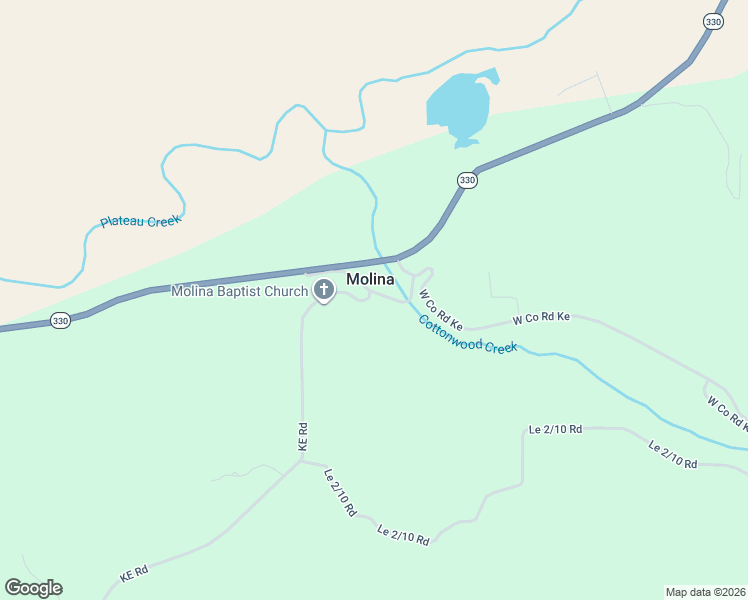 map of restaurants, bars, coffee shops, grocery stores, and more near 53169 KE Road in Molina