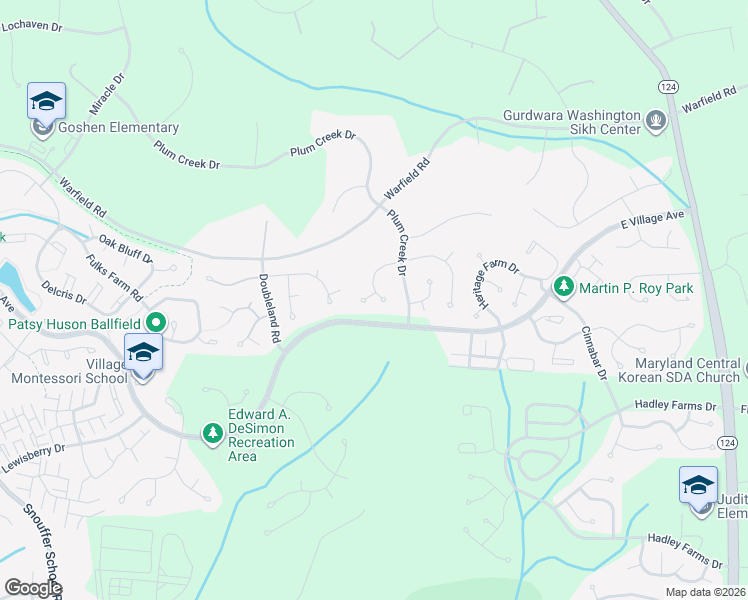 map of restaurants, bars, coffee shops, grocery stores, and more near 20405 Epworth Court in Gaithersburg