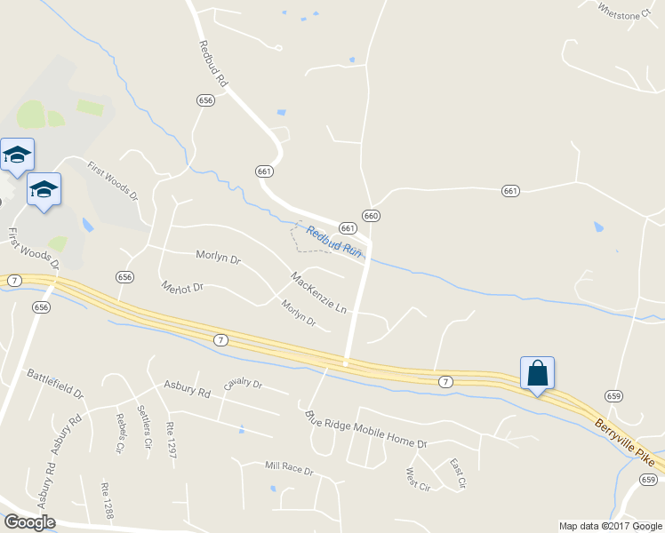 map of restaurants, bars, coffee shops, grocery stores, and more near 215 Kemper Court in Stephenson