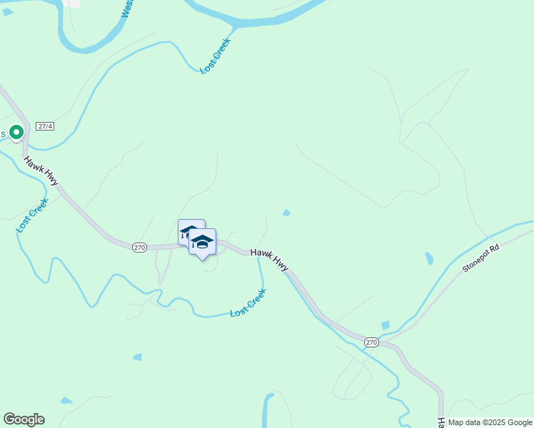 map of restaurants, bars, coffee shops, grocery stores, and more near 134 Shadowmar Drive in Lost Creek