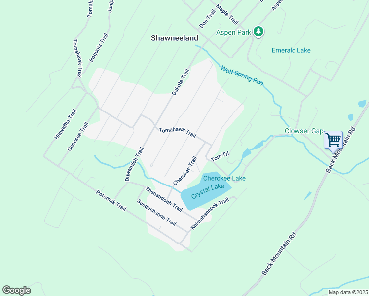 map of restaurants, bars, coffee shops, grocery stores, and more near 107 Buffalo Trail in Winchester