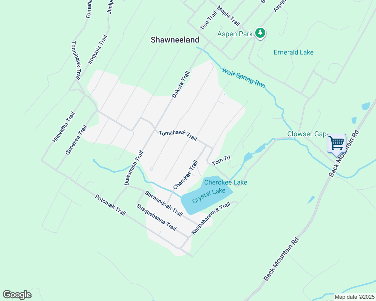 map of restaurants, bars, coffee shops, grocery stores, and more near 107 Buffalo Trail in Winchester