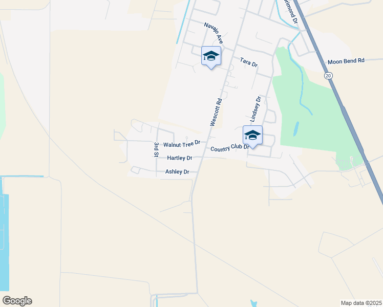 map of restaurants, bars, coffee shops, grocery stores, and more near 36 Hartley Drive in Colusa