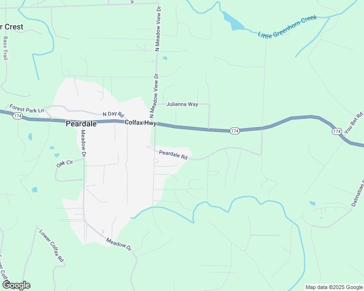 map of restaurants, bars, coffee shops, grocery stores, and more near 13254 Peardale Road in Grass Valley
