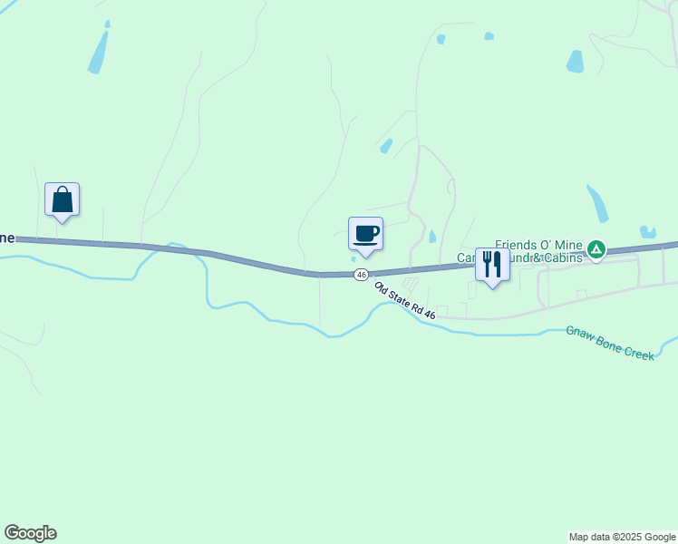 map of restaurants, bars, coffee shops, grocery stores, and more near 4007 State Road 46 in Nashville