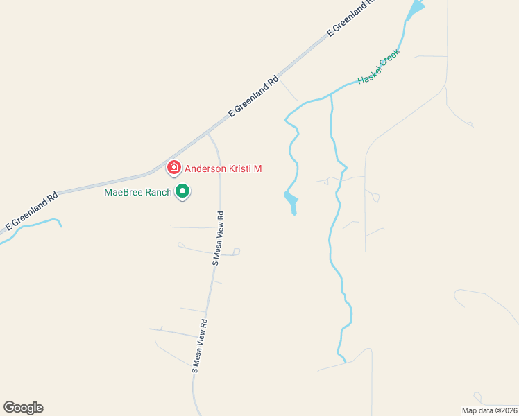 map of restaurants, bars, coffee shops, grocery stores, and more near 11924 South Mesa View Road in Larkspur